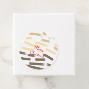 Simple minimal elegant merry christmas gift tag