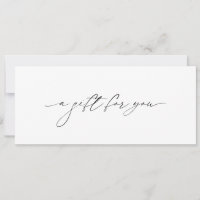 Simple Minimal Elegant Modern Gift Certificate