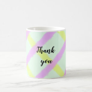 Simple minimal elegant thank you elegant custom c coffee mug