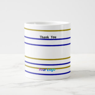 Simple minimal elegant thank you elegant custom  c large coffee mug