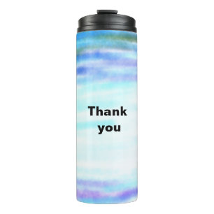 Simple minimal elegant thank you elegant custom  c thermal tumbler