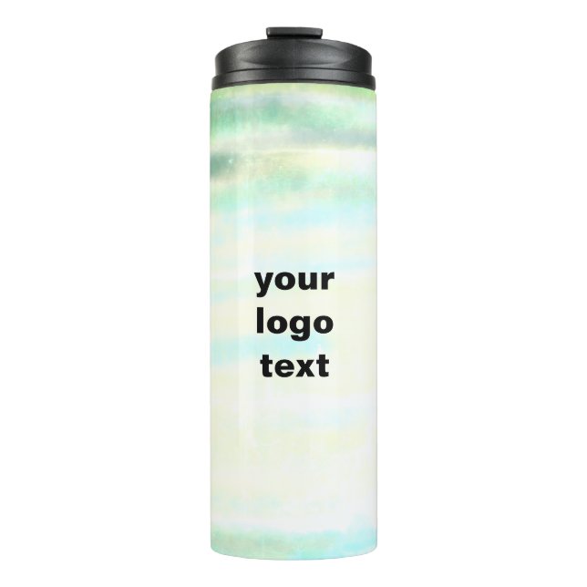 Simple minimal elegant thank you elegant custom  c thermal tumbler (Front)
