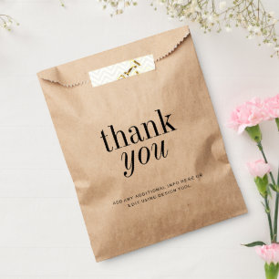 Simple Minimal Elegant Thank You Favour Bag