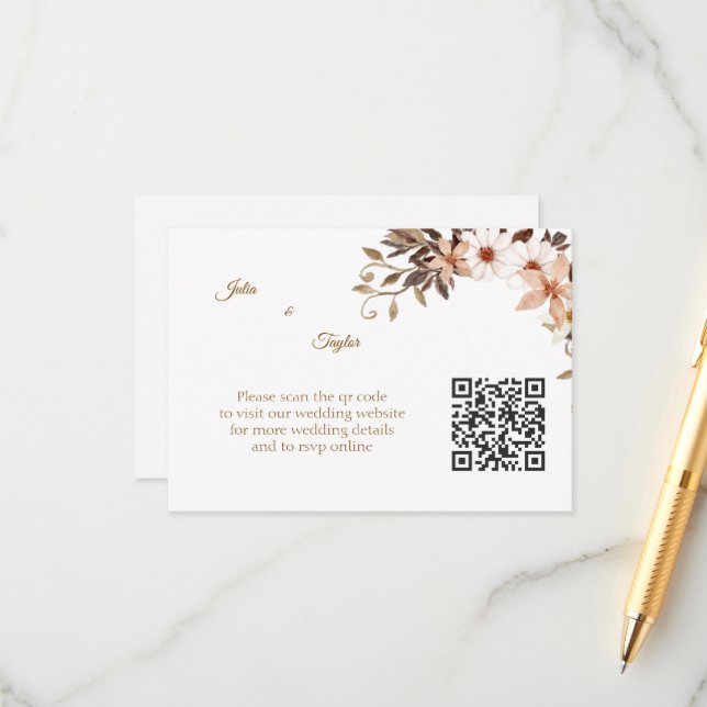 Simple Minimal Enclosure Card (Front/Back In Situ)