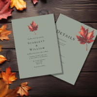 Simple Minimal Fall Sage Green Wedding Details And
