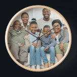 Simple minimal Family Photo keepsake full frame Clock<br><div class="desc">Turn your best family photo into stunning wall art keepsake! Our personalised framed photo  features your favourite family photos in landscape version. . It's not just wall decor; it's a heartwarming keepsake.  It's the ultimate gift for your loved ones—ideal for family,  friends,  parents,  and grandparents!</div>