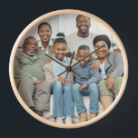 Simple minimal Family Photo keepsake full frame Clock<br><div class="desc">Turn your best family photo into stunning wall art keepsake! Our personalised framed photo  features your favourite family photos in landscape version. . It's not just wall decor; it's a heartwarming keepsake.  It's the ultimate gift for your loved ones—ideal for family,  friends,  parents,  and grandparents!</div>