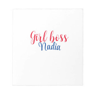 simple minimal girl boss add name text image busin notepad