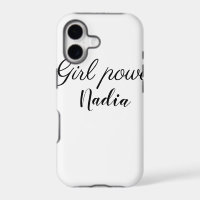 simple minimal girl power add name text image busi