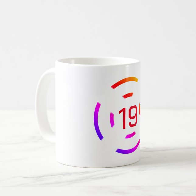 simple minimal gold monogram personalised modern c coffee mug (Front Left)