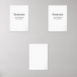 simple minimal graduate add name modern class 