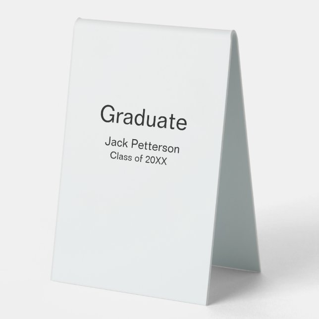 simple minimal graduate add name modern class  (Front)