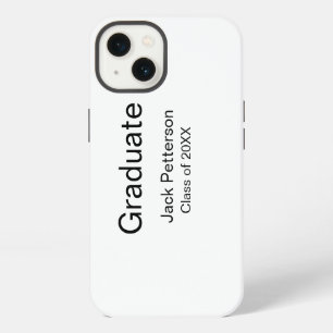 simple minimal graduate add name modern class iPhone 13 case