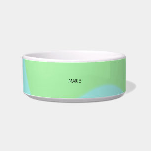 SIMPLE MINIMAL GREEN ADD YOUR NAME TEXT GIFT BOWL