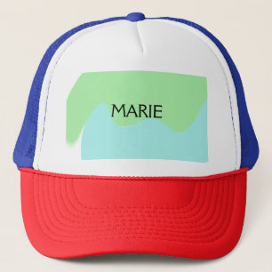 SIMPLE MINIMAL GREEN ADD YOUR NAME TEXT GIFT       TRUCKER HAT