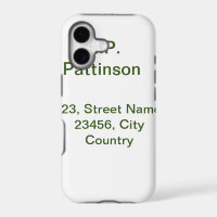 Simple minimal green add your text name photo cust
