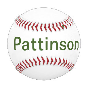 Simple minimal green add your text name photo cust baseball