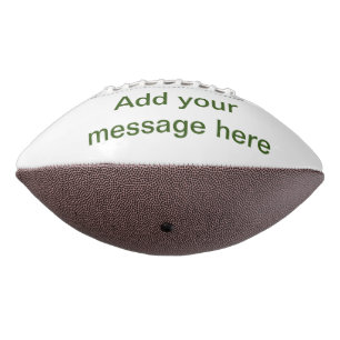 Simple minimal green add your text name photo cust football