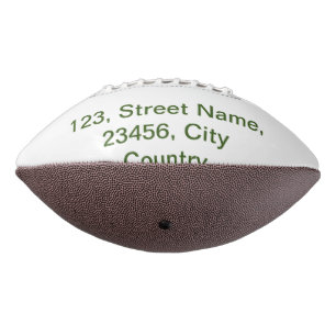 Simple minimal green add your text name photo cust football