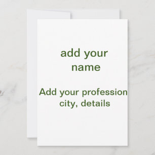 Simple minimal green add your text name photo cust holiday card
