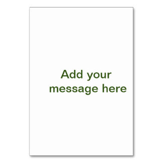 Simple minimal green add your text name photo cust table number