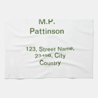 Simple minimal green add your text name photo cust