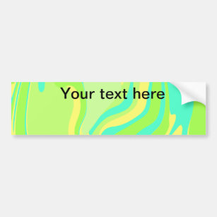 Simple minimal green watercolor glitter add text t bumper sticker