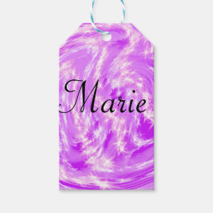 simple minimal light pastel pink add your name th gift tags