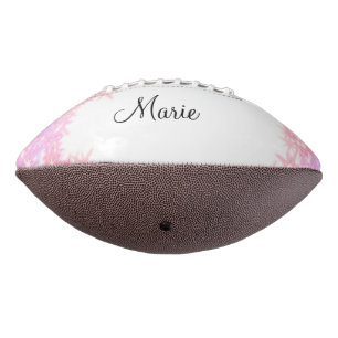 simple minimal light pink add your name girly text football