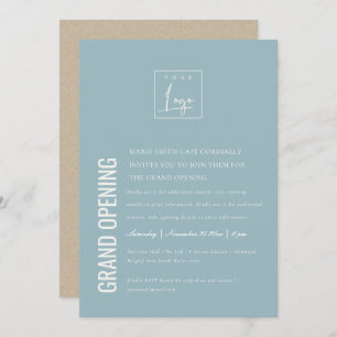 Simple Minimal Logo Business Grand Opening Invite