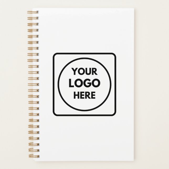 Simple Minimal Logo Text Branding Planner (Front)