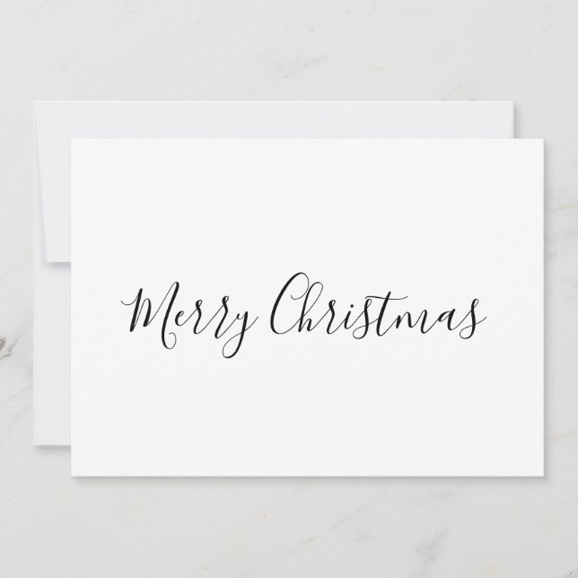  SIMPLE MINIMAL merry Christmas Card (Front)
