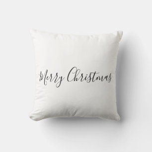 SIMPLE MINIMAL merry Christmas Card Classic Cushion