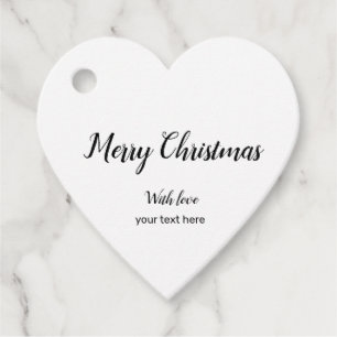 SIMPLE MINIMAL merry christmas MODERN GIFT TAGS