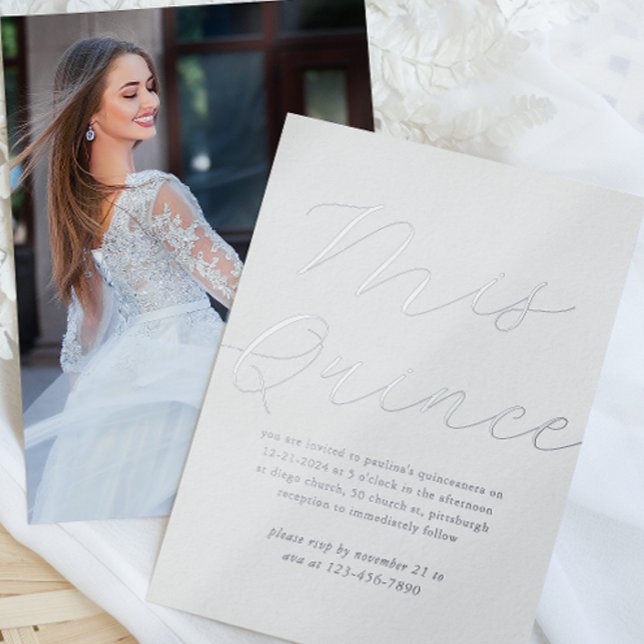 Simple Minimal Mis Quince 15th Birthday Photo (Creator Uploaded)