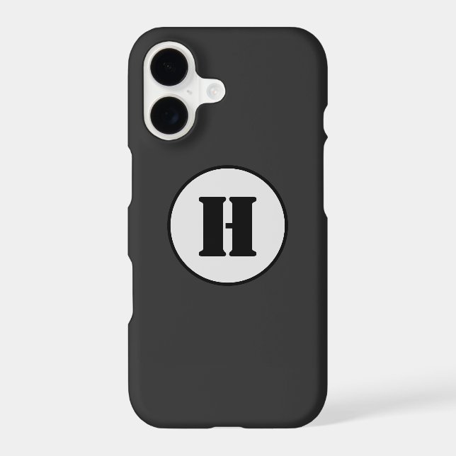 SIMPLE MINIMAL MODERN MONOGRAM ELEGANT STYLE CHIC  (Back)