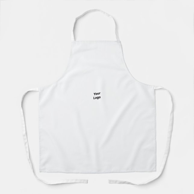 SIMPLE MINIMAL MODERN MONOGRAM ELEGANT STYLE CHIC  APRON (Front)