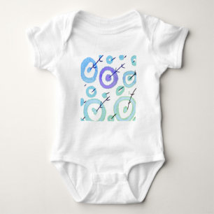 SIMPLE MINIMAL MODERN MONOGRAM ELEGANT STYLE CHIC BABY BODYSUIT