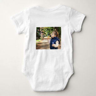 SIMPLE MINIMAL MODERN MONOGRAM ELEGANT STYLE CHIC BABY BODYSUIT