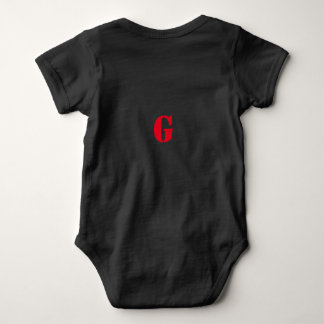 SIMPLE MINIMAL MODERN MONOGRAM ELEGANT STYLE CHIC  BABY BODYSUIT