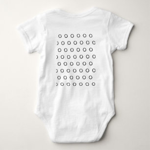 SIMPLE MINIMAL MODERN MONOGRAM ELEGANT STYLE CHIC BABY BODYSUIT