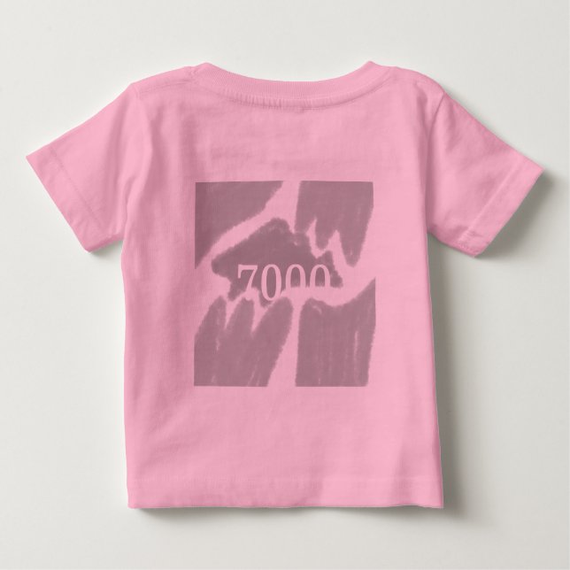 SIMPLE MINIMAL MODERN MONOGRAM ELEGANT STYLE CHIC  BABY T-Shirt (Back)