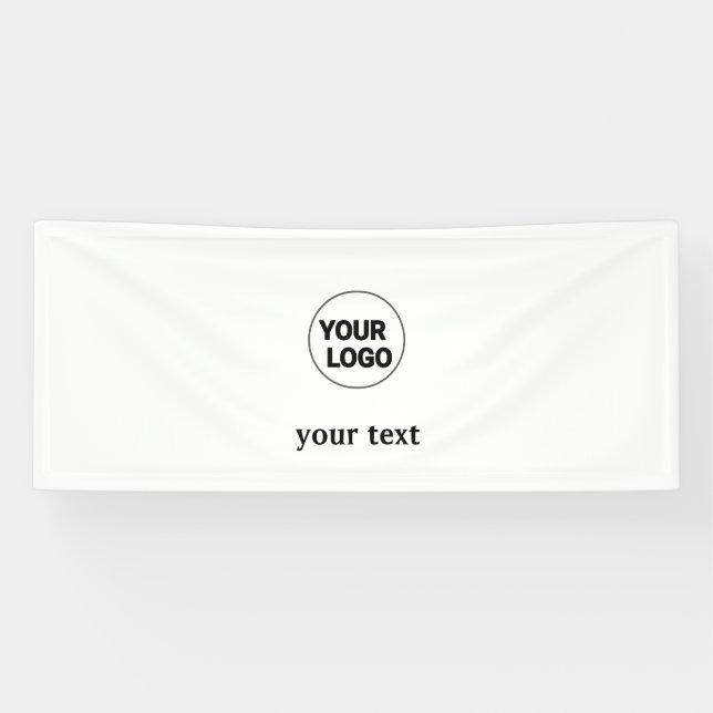 SIMPLE MINIMAL MODERN MONOGRAM ELEGANT STYLE CHIC BANNER (Horizontal)