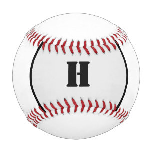 SIMPLE MINIMAL MODERN MONOGRAM ELEGANT STYLE CHIC BASEBALL