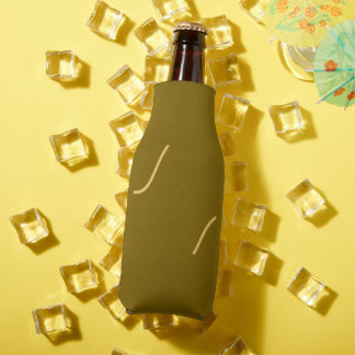 SIMPLE MINIMAL MODERN MONOGRAM ELEGANT STYLE CHIC  BOTTLE COOLER