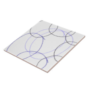 SIMPLE MINIMAL MODERN MONOGRAM ELEGANT STYLE CHIC CERAMIC TILE