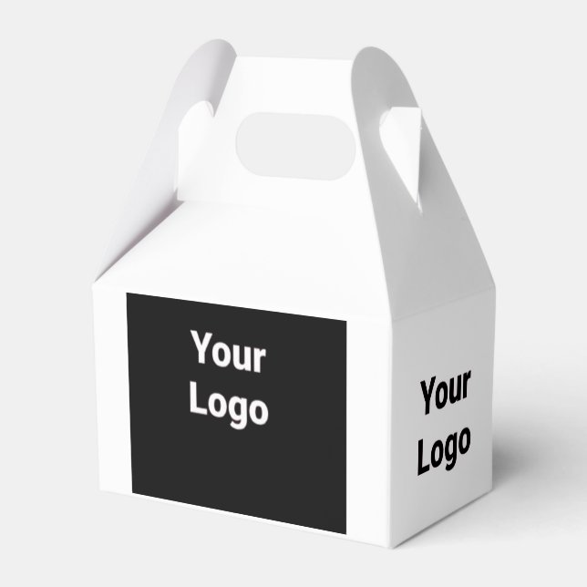 SIMPLE MINIMAL MODERN MONOGRAM ELEGANT STYLE CHIC  FAVOUR BOX (Front Side)