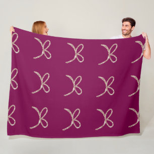 SIMPLE MINIMAL MODERN MONOGRAM ELEGANT STYLE CHIC  FLEECE BLANKET