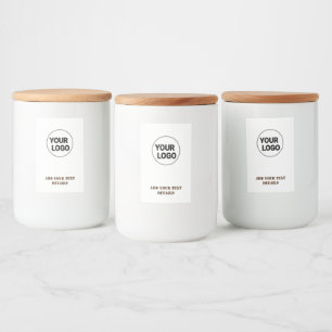 SIMPLE MINIMAL MODERN MONOGRAM ELEGANT STYLE CHIC FOOD LABEL