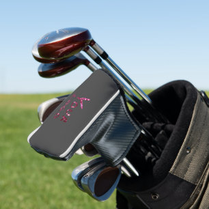 SIMPLE MINIMAL MODERN MONOGRAM ELEGANT STYLE CHIC  GOLF HEAD COVER